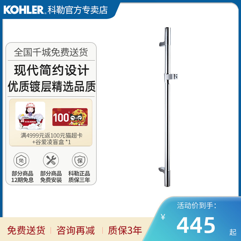 Koehler Lift Rod Bathroom Accessories 60cm Sliding shower head Sprinkler Accessories K-98342T Entrusted Rod