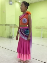 Dai flower dance dress show female new Xidouble plate Napeacock dance art examination solo theatre suite