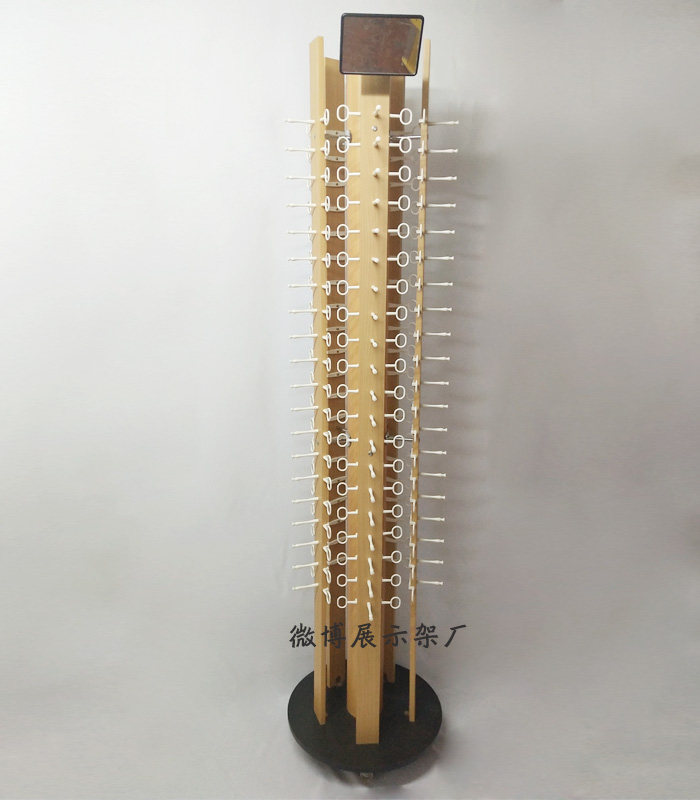 Floor rotary sunglasses display props sunglasses placed shelves Sub-creative wooden glasses display show shelf
