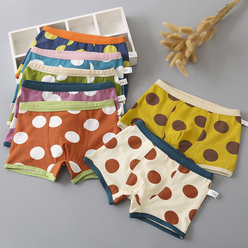 Children's cotton underwear boys' boxer pants cotton baby boy children's middle and big children's boxer pants 10 shorts 12 years old