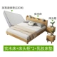 Giường ngủ chính bằng gỗ nguyên khối nguyên chất Bắc Âu và nội thất phòng ngủ thứ hai đơn giản và hiện đại 1,8 mét 1,5m giường đôi giường đôi căn hộ nhỏ giường cưới gỗ sồi - Giường