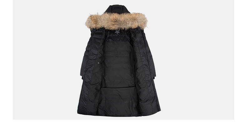 LAFUMA/乐飞叶 女士加厚过膝长款 貉子毛领羽绒服 90%鹅绒 图10