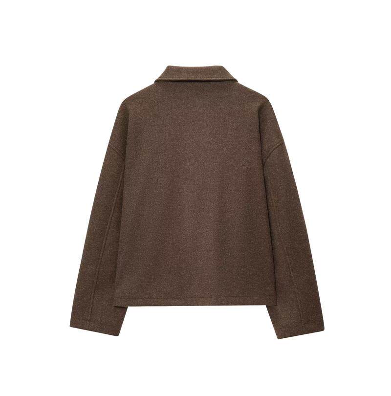 Осенний комфортный лонгслив для отдыха с молнией, куртка, шерстяное пальто для возраста 