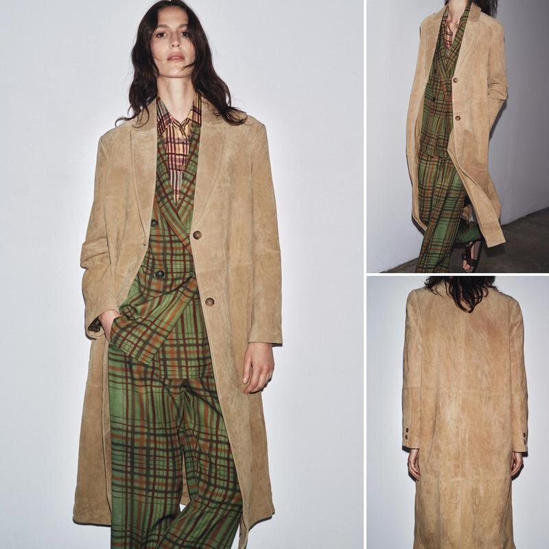 Qinchuan 25 Early Autumn New Casual Button Closure Notch Lapel Long-Sleeve Suede Leather Coat 2969063 Qinchuan 25 Early Autumn New Casual Button Closure Notch Lapel Long-Sleeve Suede Leather Coat 2969063