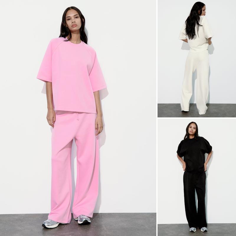 Qinchuan 24 Spring/Summer New Loose Fit Round Neck Short Sleeve T-Shirt + Jogging Pants 3854307 3854308 Qinchuan 24 Spring/Summer New Loose Fit Round Neck Short Sleeve T-Shirt + Jogging Pants 3854307 3854308