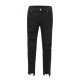 JDKZ original trendy brand classic black ripped jeans men's street vibe style slim stretch small feet beggar pants