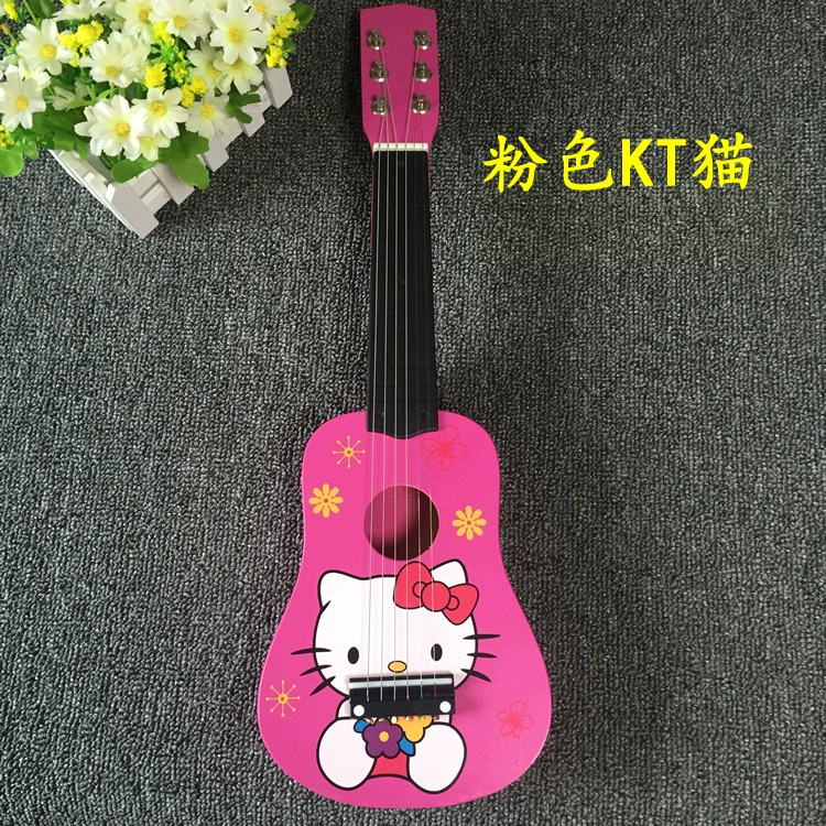 Đồ chơi guitar cho trẻ em bằng gỗ có thể được chơi Mô hình hoạt hình mô phỏng cây guitar nhỏ đồ chơi nhạc cụ - Đồ chơi nhạc cụ cho trẻ em đàn piano cho trẻ em