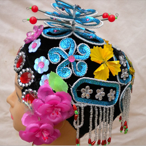 Direct sales Peking Opera Opera drama Tsing Yi Fancy Flowers Denier Head Accessories of the Fancy Headgear Lady Matchmaker Headwear
