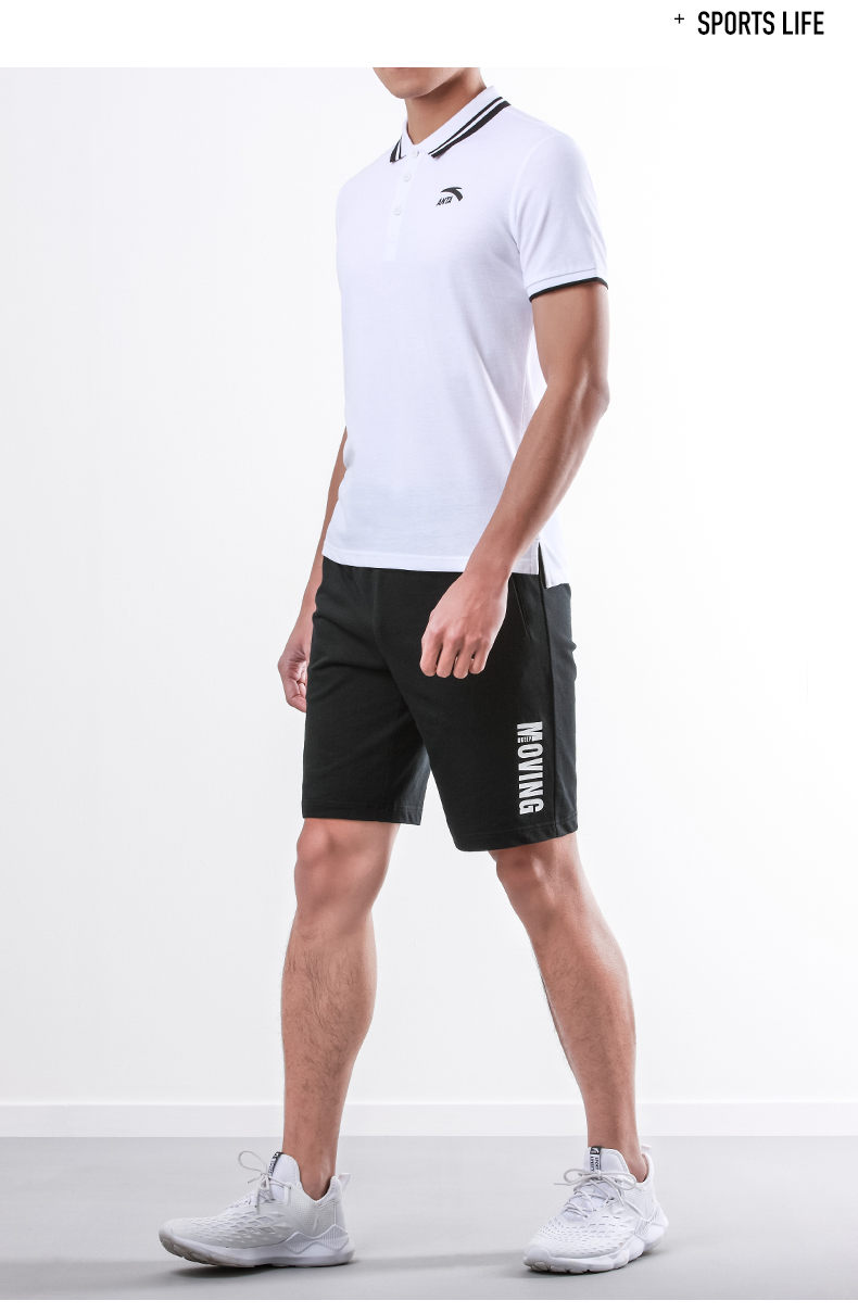 Anta ngắn tay áo polo nam 2018 mới mùa hè ve áo thoáng khí giản dị trắng thể thao áo sơ mi đích thực T-Shirt áo polo nữ form rộng có cổ