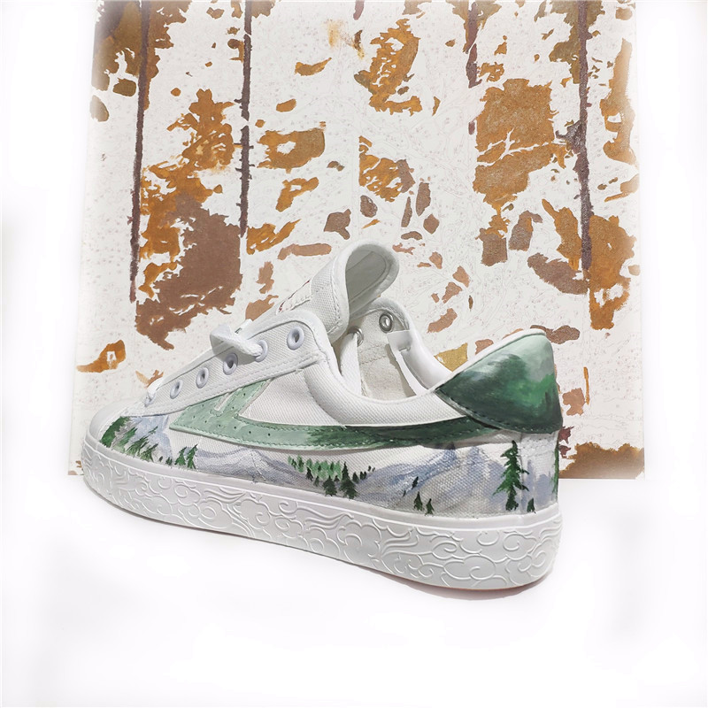 Kéo lại bằng tay nhỏ sơn rừng xanh tươi giày giày bóng rổ - Plimsolls giày thể thao nam nike