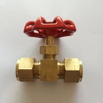 Brass clamping needle type valve high-pressure valve sleeve stop valve needle shaped valve non-standard to do