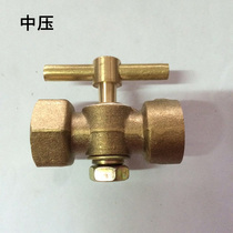 Copper Pressure Gauge Rotary Plug Valve Pressure Gauge Corker Valve Extra-large Thickened Tee Brass Ball Valve Needle Type Valve High Pressure Medium Pressure