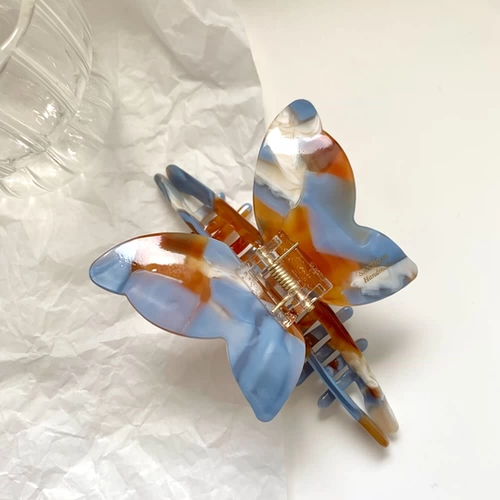 Заколка для волос с бабочкой, заколка-крабик, сексуальная акула, французский стиль