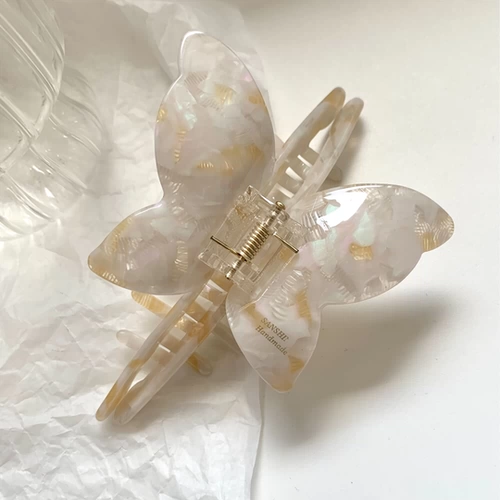 Заколка для волос с бабочкой, заколка-крабик, сексуальная акула, французский стиль