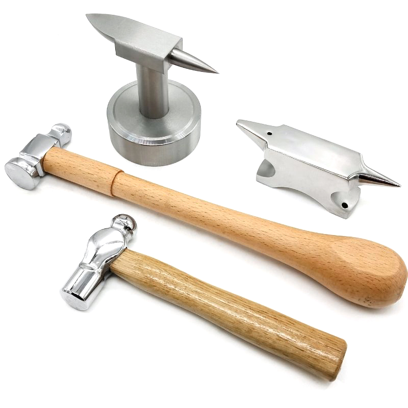 Anvil pad hit gold and silver ring mini claw anvil hand hammer knock copper wire hammer pattern metalworking hammer jewelry tool