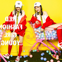  2019 exhibition new studio theme clothing girl photo art photo dress hip-hop photo casual dress