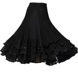 Танцующая приталенная практика, длинная юбка, высокая талия, средней длины