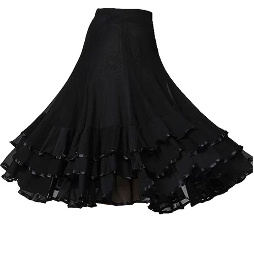 Танцующая приталенная практика, длинная юбка, высокая талия, средней длины