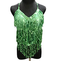 Зеленый топ для одиночной живота