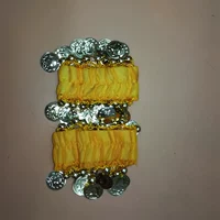 Желтый шифоновый браслет для влюбленных