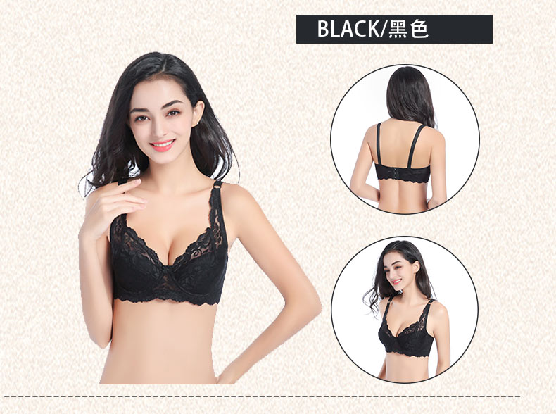 Mùa hè ren áo ngực siêu mỏng không có bọt biển thu thập kích thước lớn đồ lót nữ ngực lớn ngực nhỏ thép nhỏ áo ngực ao lot