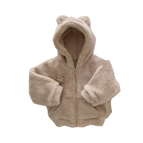 Детская утепленная куртка, демисезонный удерживающий тепло мультяшный милый пуховик подходит для мужчин и женщин для девочек с капюшоном