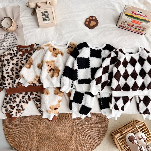 Демисезонный раздельный флисовый удерживающий тепло комплект подходит для мужчин и женщин для девочек, детский милый пуховик, в западном стиле