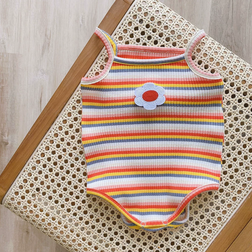 Children's summer clothing for new born, overall girl's, vest, bodysuit to go out, lifting effect