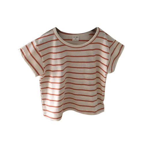 Детская футболка, тонкая хлопковая брендовая летняя одежда подходит для мужчин и женщин для девочек, короткий рукав