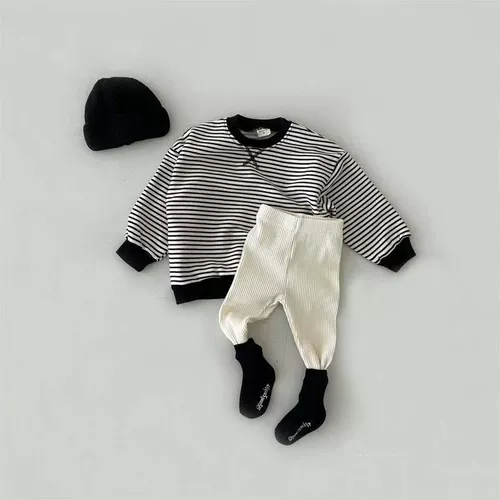 Детские осенние штаны, эластичные леггинсы для новорожденных, в корейском стиле, 0-1 лет