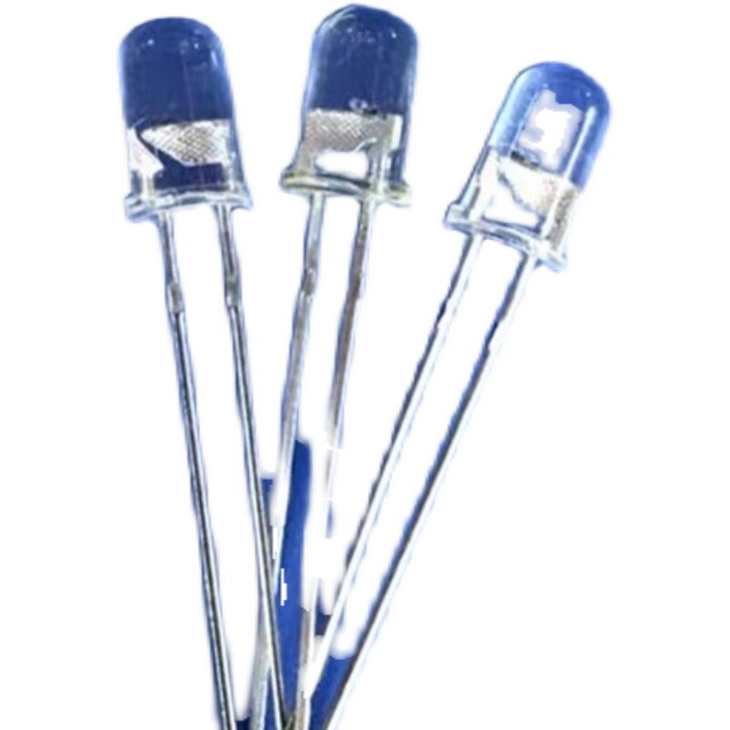 5MM round head blue cupola green mise-free transparent F5 Lancular green bicolor and super bright long foot LED direct insertion luminotron