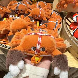 Simulated Hairy Crab Plush Toy, Quirky Crab Gadget, Backpack Shoulder Strap Pendant for Girls and Boys, Decorative Accessory