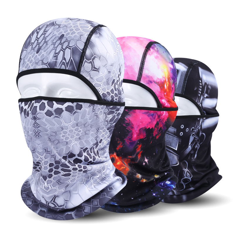 Summer outdoor riding headgear sunscreen sunscreen for face-face kini breathable Mont sweat headscarf male and female locomotive hooded hat