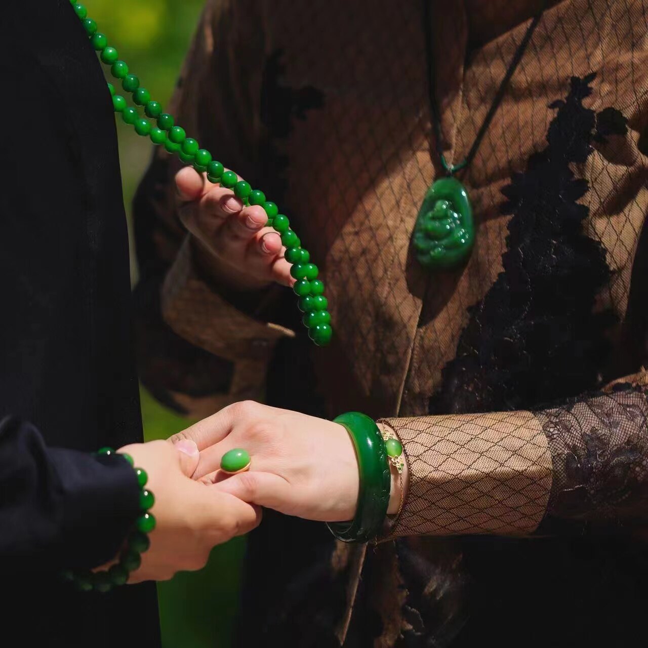 (Borneo Flower) Xinjiang Hetian Jade Bracelet Bracelet Pendant Handle Pieces Special Link for Member Return Blood Payment