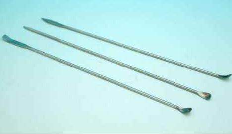 Stainless steel micro-drug spoon 3 sets of bait additive spoon 3 * 1 small spoon double head one spoonful scraping spoon