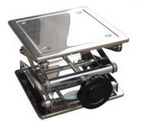 Stainless steel lifting table 100 * 00mm 150 * 150mm 200 * 200MM Manual control laboratory