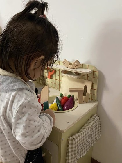 木制磁性仿真水果蔬菜蓝切切看切切乐过家家厨房玩具儿童益智玩具