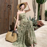 Длинная юбка, приталенный атмосферный корсет, французский стиль, А-силуэт, эффект подтяжки, изысканный стиль