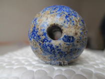 Lapis lazuli cap top old round ball gemstone bead top jewelry bead top wearing flower feather Buddhist seven treasures headdress