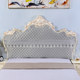 European-Style Custom-Made Semi-Circular Irregular-Shaped Old-Fashioned Solid Wood Fabric Pure Color Soft-Cover Elastic Dustproof Bed Headboard Cover