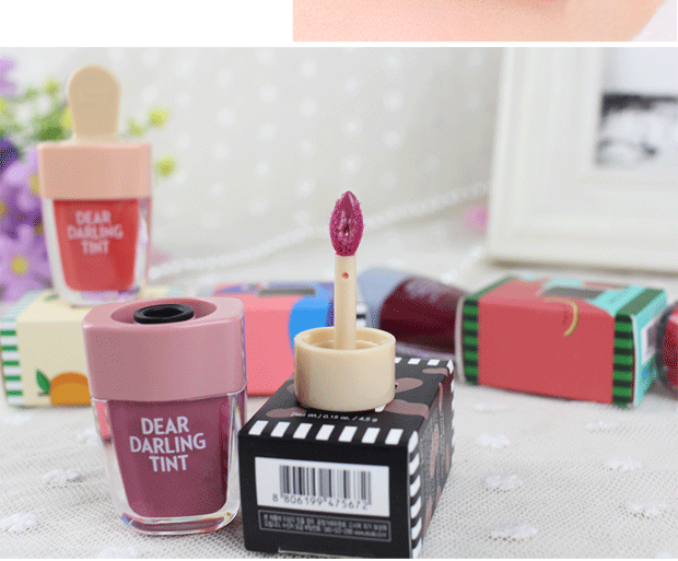 Hàn Quốc Etude House thân yêu kem kem popsicle kem kem môi son bóng son bóng - Son bóng / Liquid Rouge 	son bóng glasting water gloss	