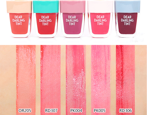 Hàn Quốc Etude House thân yêu kem kem popsicle kem kem môi son bóng son bóng - Son bóng / Liquid Rouge 	son bóng glasting water gloss	