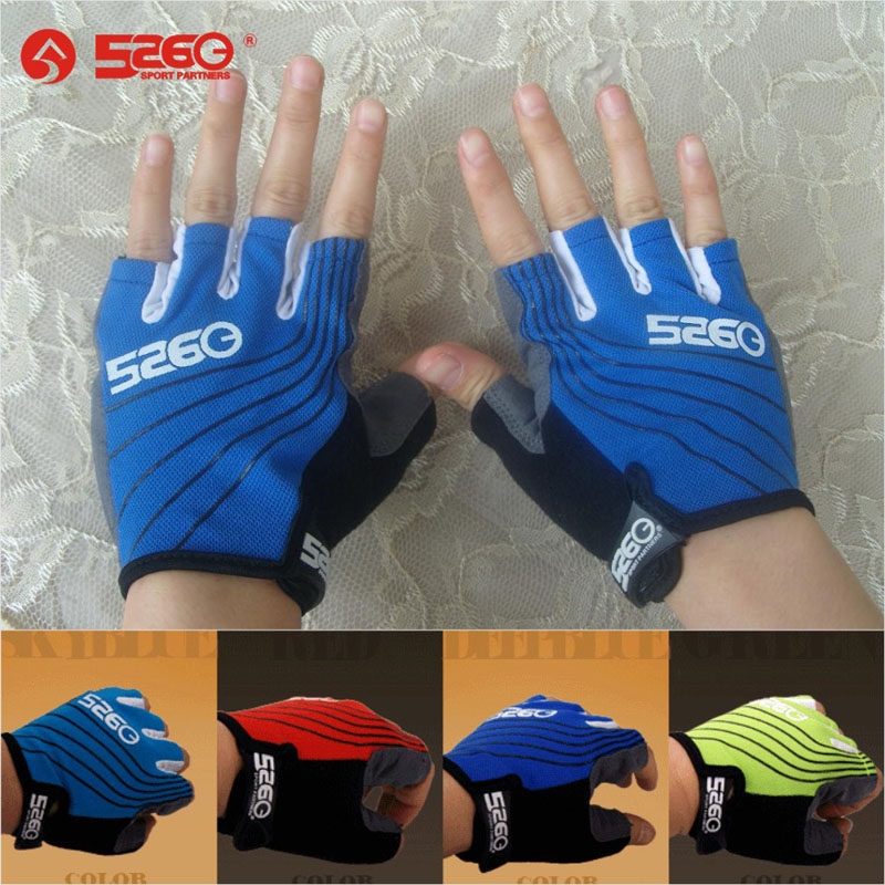 Summer bicycle semi-finger cycling gloves outdoor breathable anti-slip fingers bicycle gloves for men and women
