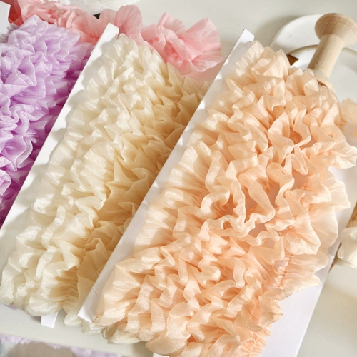 Свиная кишечника Высоко -качественные складки складки, пушистые, складки, складки, ПЭТ -Диковативная Юбка 3CM