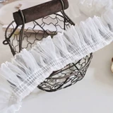 Органная пушистая юбка, черные уши, детская одежда, кружевные аксессуары, собачьи зубы, кружевная юбка, ингредиенты одежды 5 см 5 см