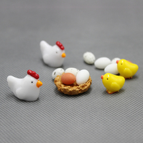 Small chicken animal model scene ornaments diy micro landscape material multi-meat decoration full of 19 yuan