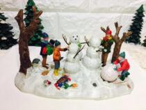 Foreign trade resin micro-imperfections figures to make heaps of snow people snowball crafts snowy swing pieces