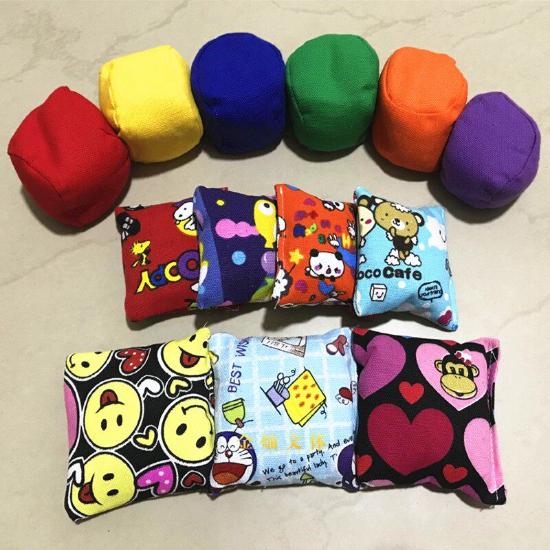 Manufacturers children's game canvas small sandbag throwing sandbag sandbag sandbag double layer no sand leakage 150-250g