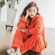 2018 cộng với phân bón XL cotton flannel đồ ngủ phụ nữ mùa thu và mùa đông 200 pounds chất béo mm san hô lông cừu nhà dịch vụ phù hợp bộ đồ mặc nhà