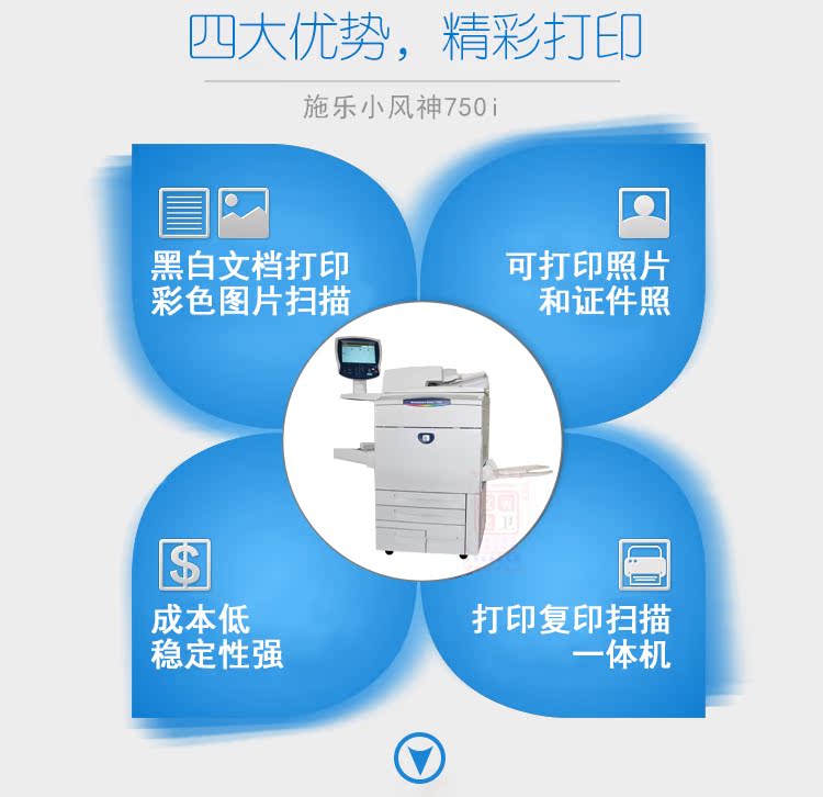 Máy photocopy trắng đen Xerox 750I Xerox 7000 4110 5070 450I Máy in tự dính đen trắng A3 - Máy photocopy đa chức năng
